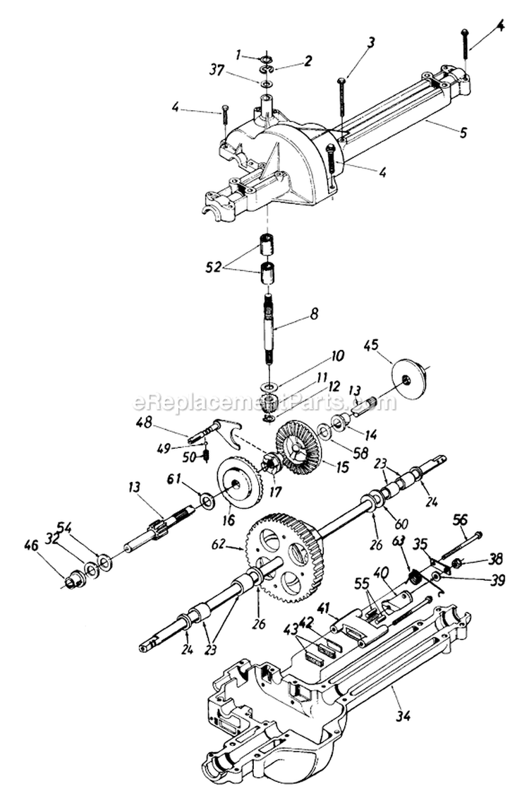 Page J Diagram and Parts List for 13AM675G023 1997 Yard Machines Lawn Tractor